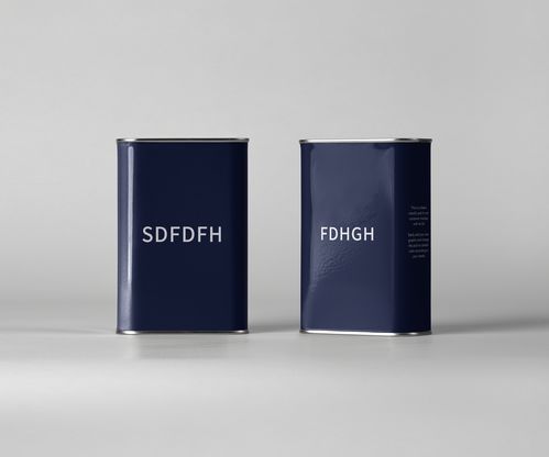 藍色方形易拉罐辦公用品樣機設計 靈感與實用性的完美融合